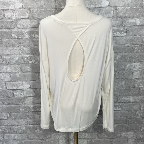 Banana Republic Crisscross Open Back Long Sleeve Tee - Picture 3 of 5